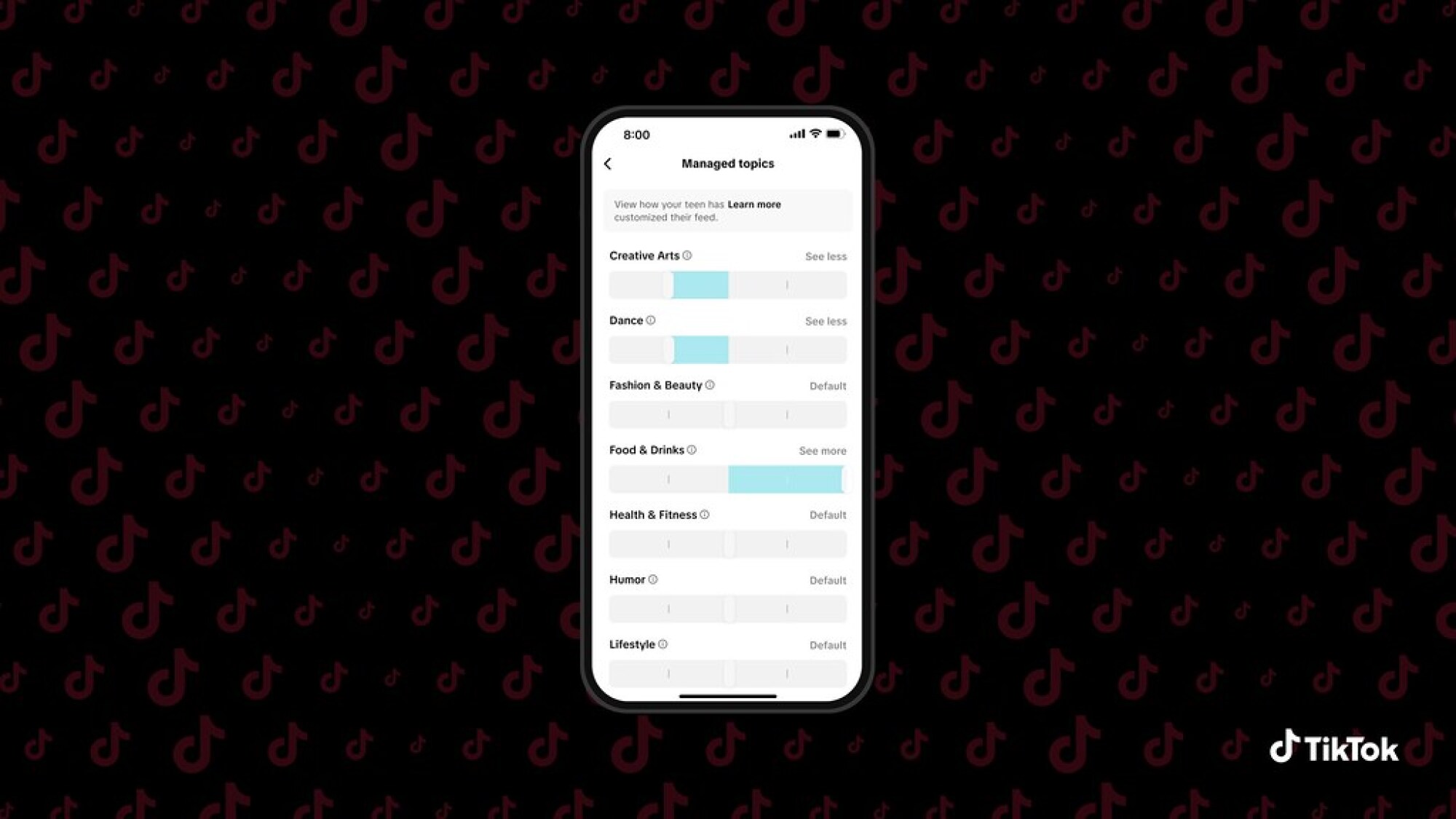 Layar telepon menunjukkan yang baru 