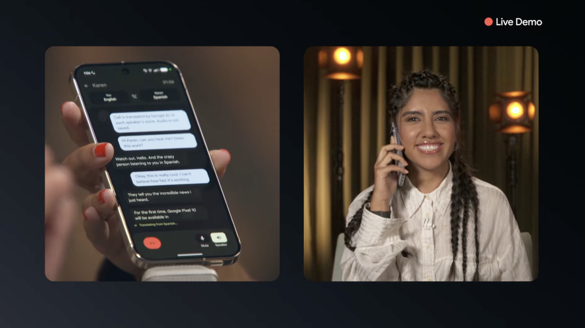 Live Translate di Google Pixel 10