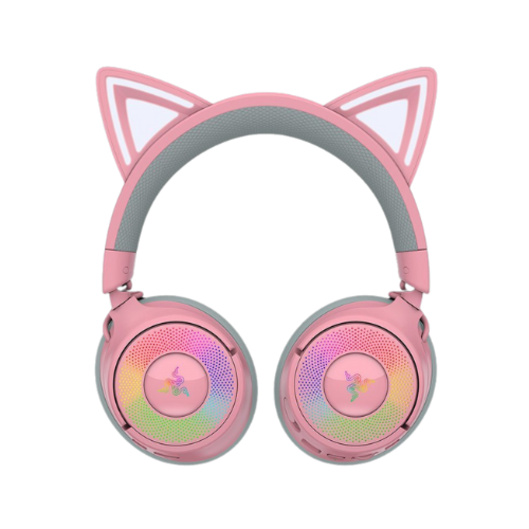 Razer Kraken Kitty V3 Pro dalam warna merah muda