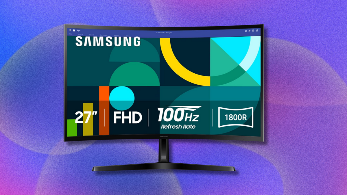 Tambahkan tampilan baru ke ruang kerja Anda dengan $ 40 dari monitor melengkung S3 Essential Samsung 27 inci