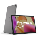 Amazon Fire Max 11 tablet dengan latar belakang putih