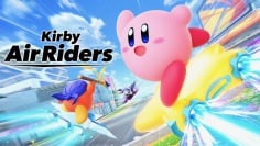 layar judul Kirby Air Riders
