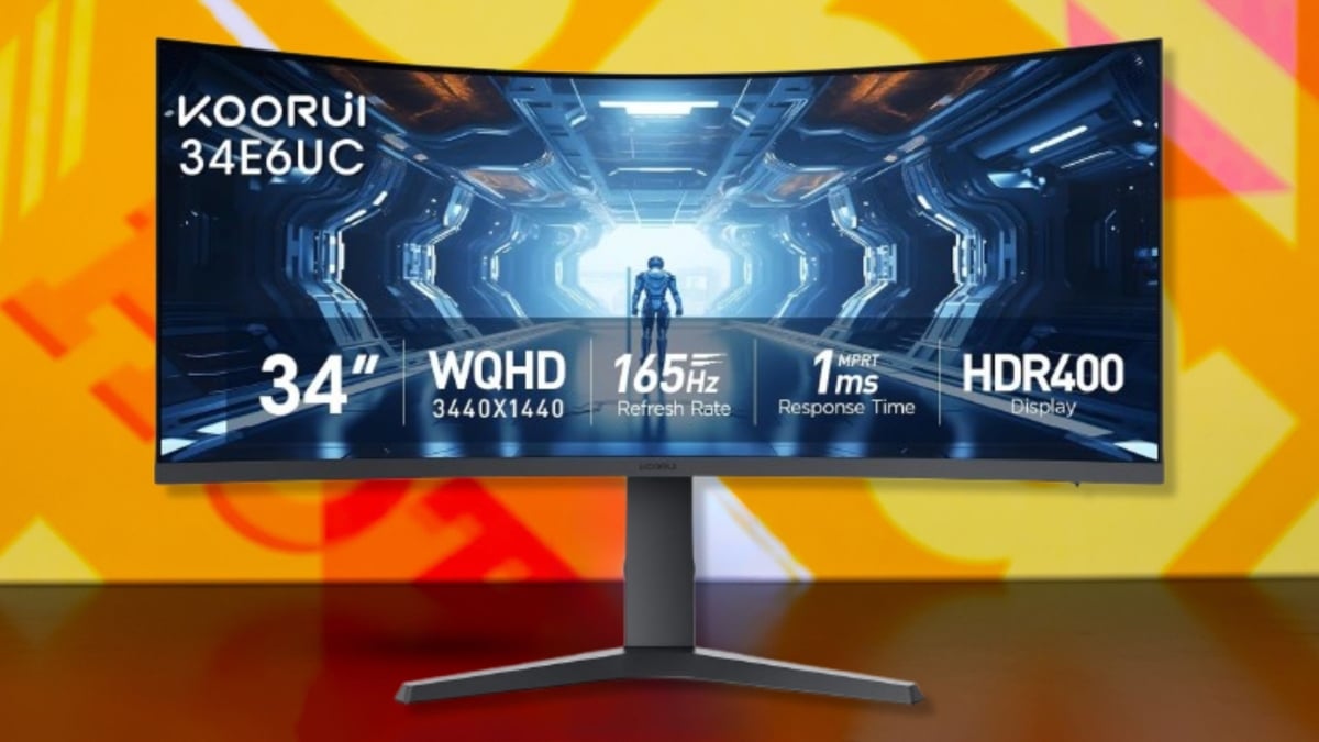 Monitor melengkung ultrawide 34 inci ini merupakan tawar-menawar total dengan diskon 47%-harga terendahnya