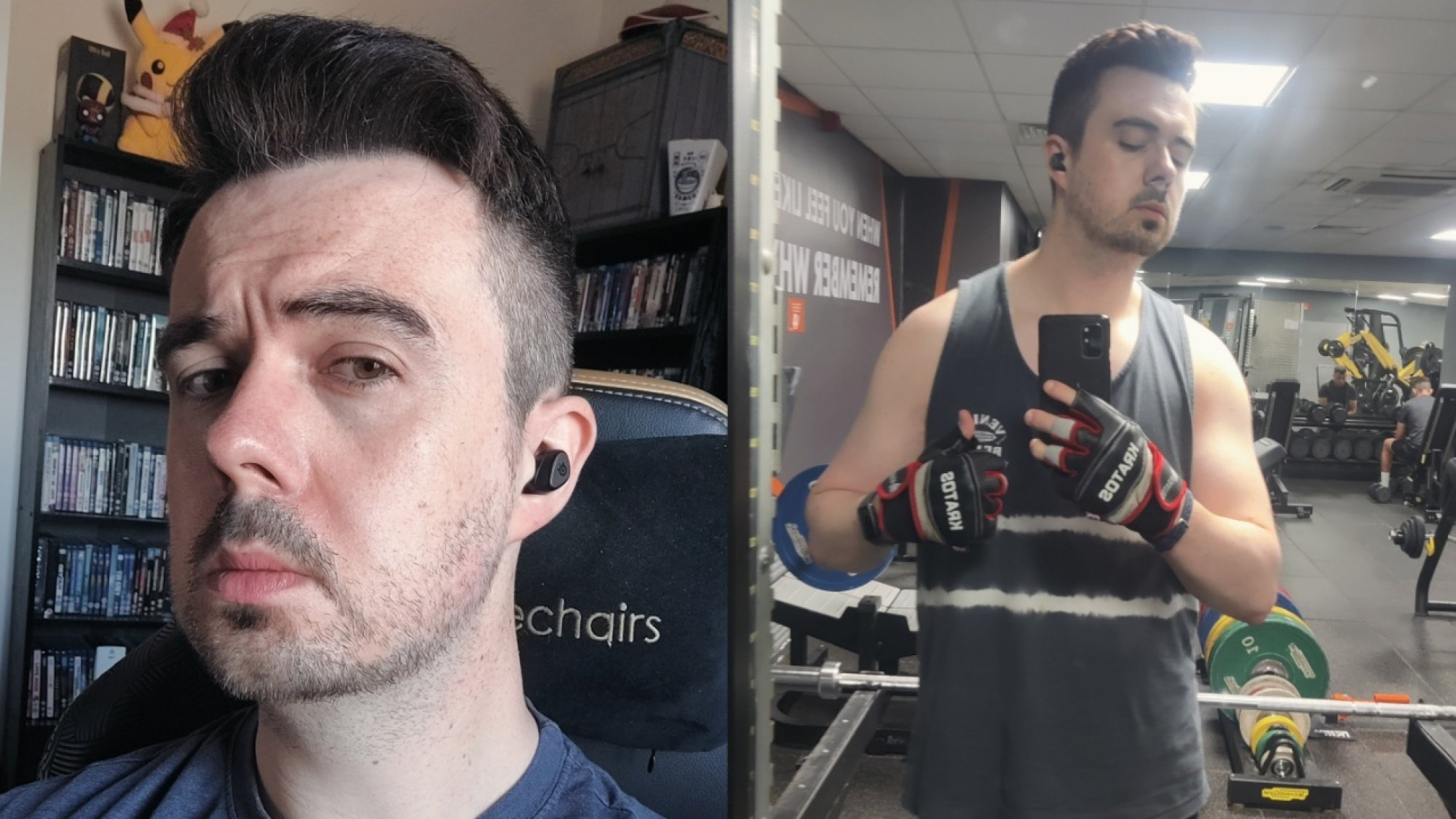 Mengenakan Steelseries Arctis GameBuds X untuk bekerja dan di gym