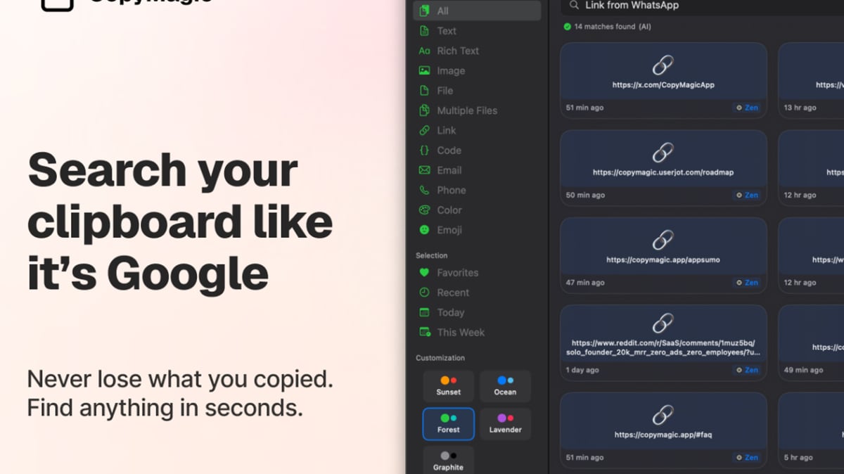 Jangan pernah kehilangan item yang disalin lagi dengan CopyMagic