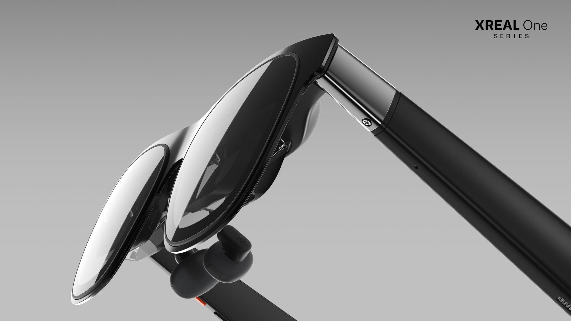Tampilan dekat dari Xreal One Pro Ar Glasses