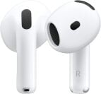Airpods 4 earbuds dengan latar belakang putih
