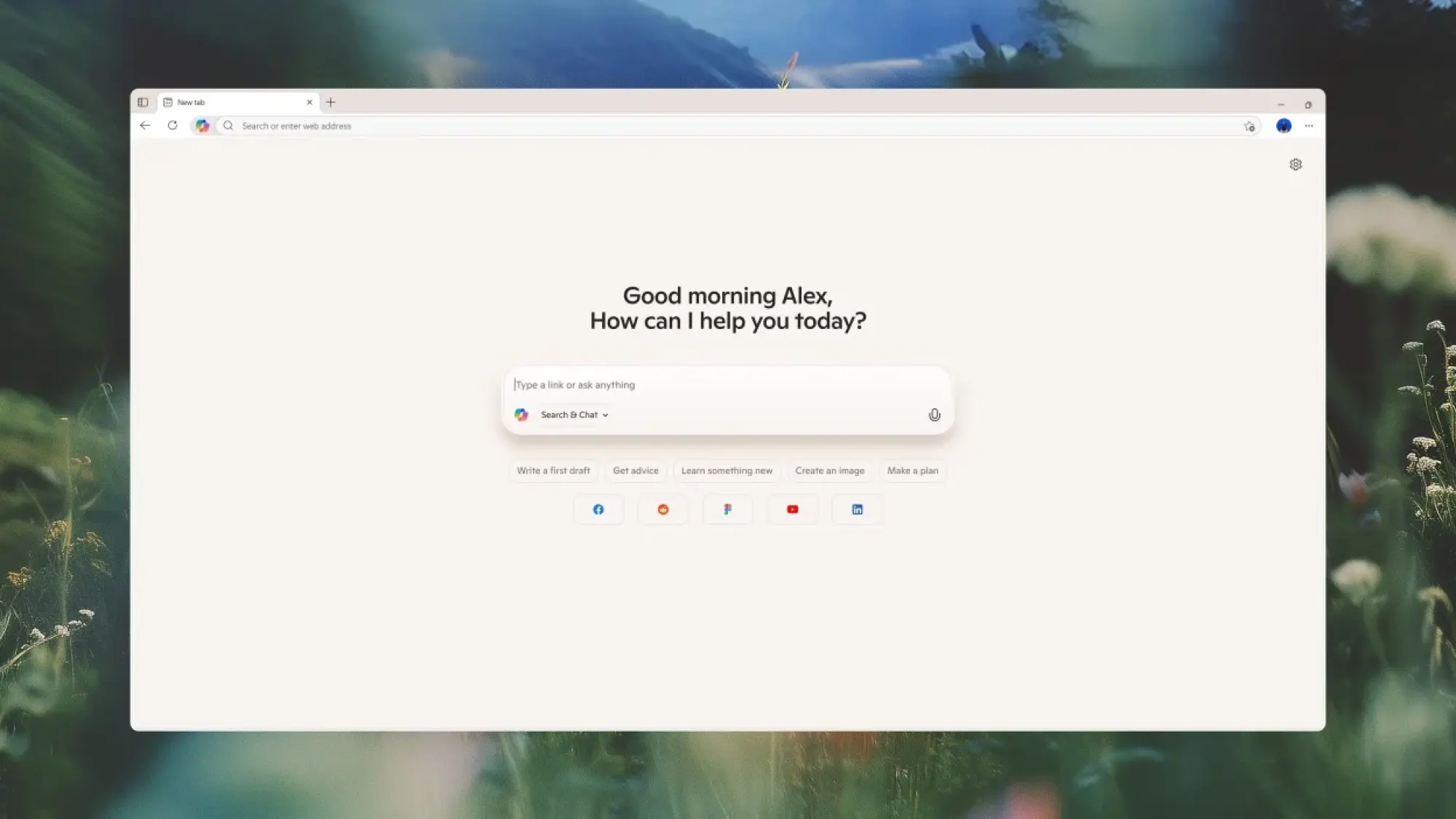 Pratinjau mode kopilot di microsoft edge