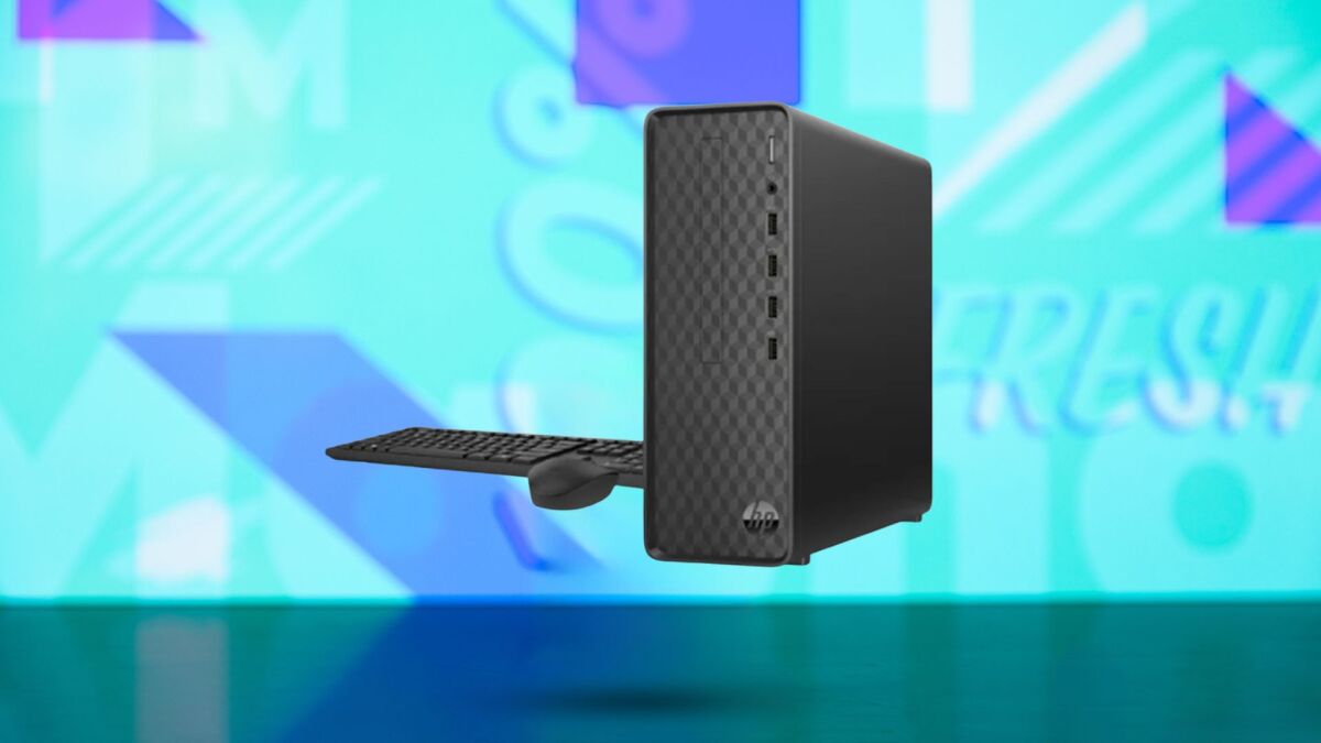 Hemat lebih dari 0 untuk HP Slim Desktop yang hemat ruang ini