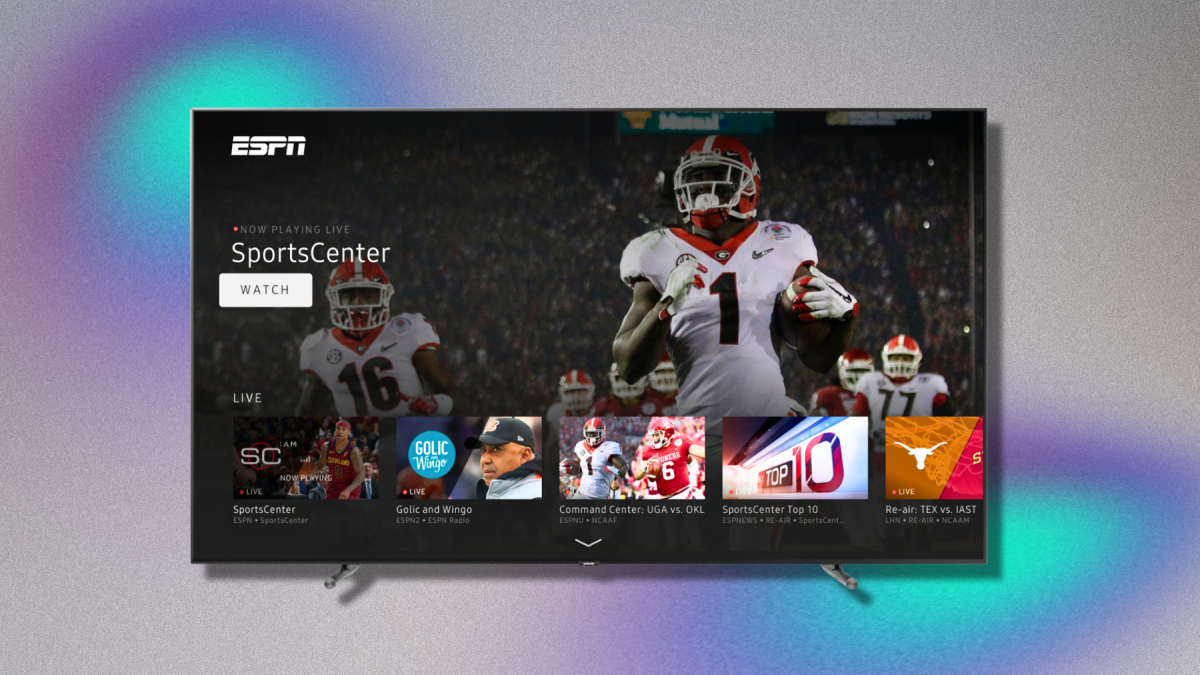 Dapatkan tahun gratis layanan streaming ESPNS saat Anda membeli TV Samsung QLED atau OLED yang sedang dijual