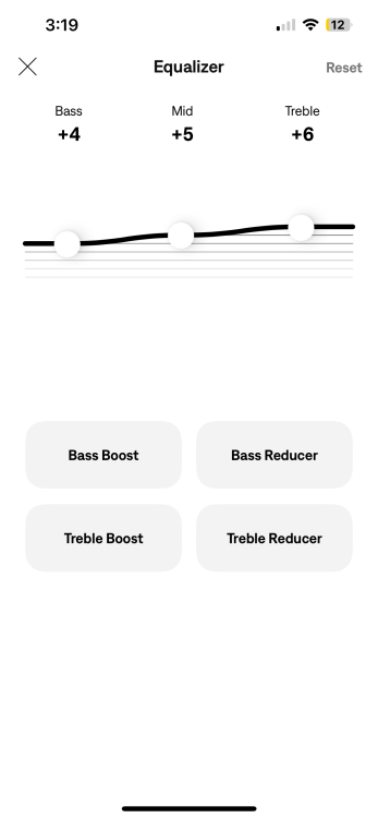 Halaman Aplikasi Bose Equalizer